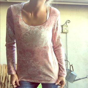 NWT pink paisley top